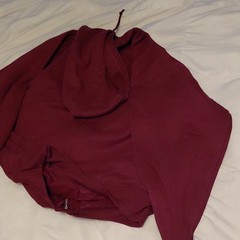Jerzees Super Sweats Full Zip Hoodie Maroon 3X Fleece Cotton Polyester Hooded