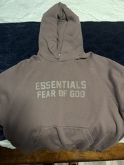 Essentials Plum Oversized Hooded Sweatshirt Size Medium