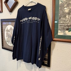 Vintage 90s Saratoga Springs New York Tribal Equestrian Horse Shirt Size XL