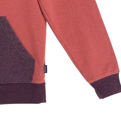 Patagonia Hoodie Mens S Organic Cotton Zip Up Two Tone Rust Plum Pullover Logo