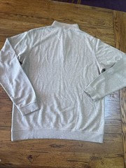 Peter Millar Pullover Sweatshirt Mens M Beige Long Sleeve 1/4 Golf P39