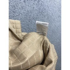 Vogue Sport Fashion Hoodie Size XL Beige Quilted Very Soft 100% Polyester