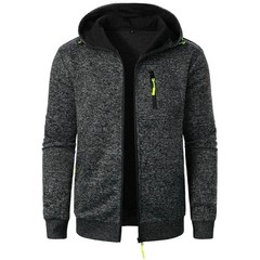Men Hooded Sports Cardigan Jacket Casual Sweatshirt Baseball Hoodies Winter Fall