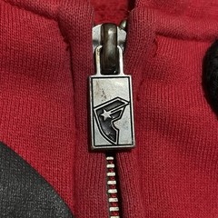 Vintage Famous Stars And Straps RARE Mens Graphic Hoodie Size M Red Full Zip Y2K