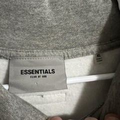 Size XL – FOG Essentials Mock Neck Pullover Sweatshirt Dark Heather Oatmeal