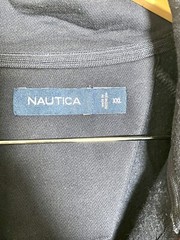 Nautica Mens Full Zip Sweatshirt Navy Blue/Red/ White Size XXL