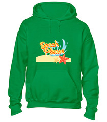 BEACH PLEASE HOODY HOODIE COOL SUMMER HOLIDAY CLOTHING CASUAL FASHION TOP