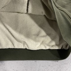L.L. Bean Sweatshirt Mens Large Green Katahdin Iron Works Sherpa Lined Full Zip