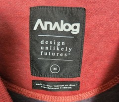 Analog Men’s Sz. M Amplify Crewneck Sweatshirt In Deep Red NWT