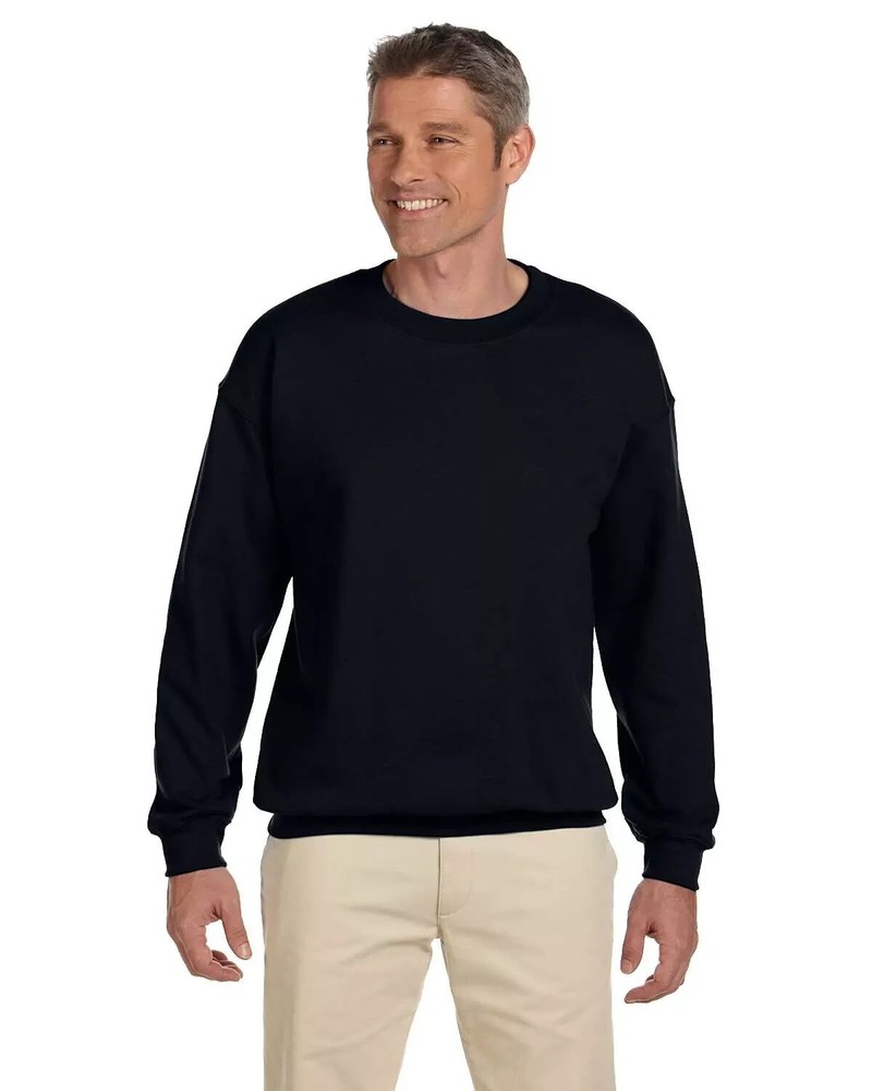 Gildan G180 Adult Cotton/Polyester Crew Neck Heavy Blend Fleece Knit Sweatshirt