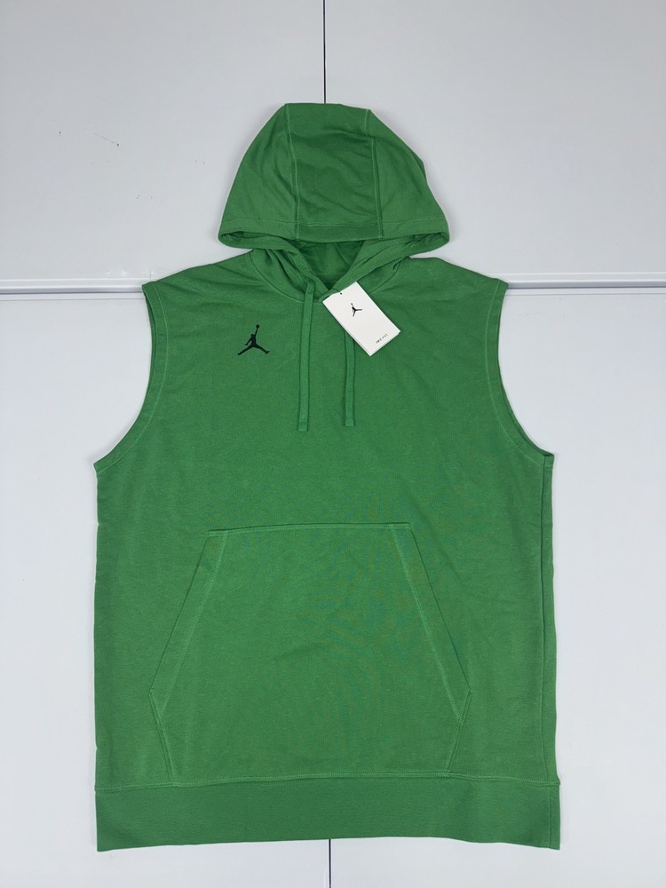 Nike Jordan Jumpman Dri-FIT Green Sleeveless Hoodie $77 DQ7946-388 Pick Size