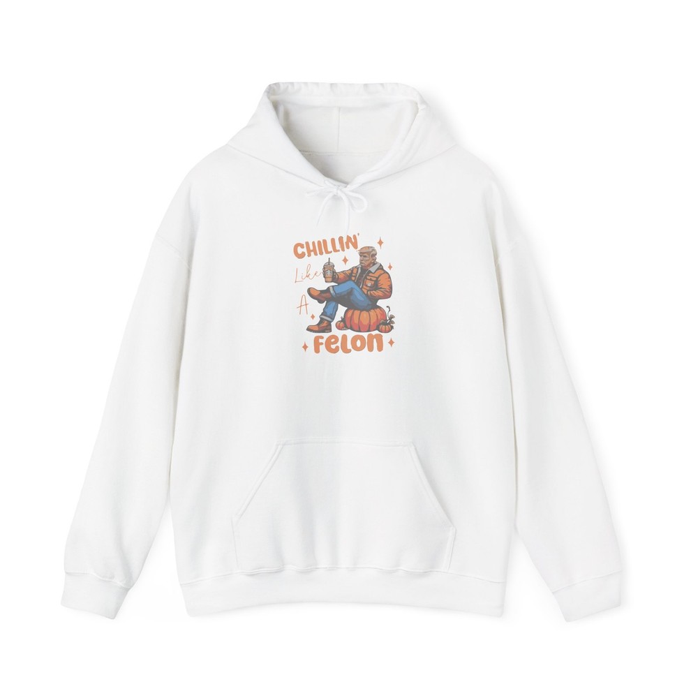 Chillin’ Like a Felon Hoodie – Cozy Unisex Sweatshirt for Fall Celebrations