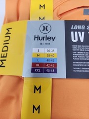 Hurley Men’s Sunny Side Hybrid Stretch Tagless UV T-Shirt M Nectarine