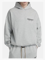 ESSENTIALS Dark Oatmeal Men’s Gray Hoodie Sweatshirt Oversized Large New In Bag