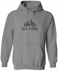 Ride Bicycle Unisex Pullover Sweatshirt Hoodie Sweater Graphic Gift Born To Bike