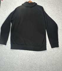 H&M Men’s Black & White Cloud Graphic Sweatshirt Hoodie Funnel Neck Sz Large
