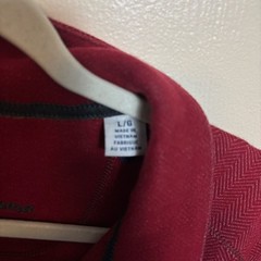 Tommy Bahama Mens Quarter Zip Pullover Sweatshirt Deep Red Pattern Size Large