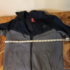 Nike Tech Fleece M Blue Gray Men’s Hoodie Double Zipper