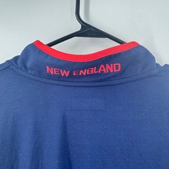 NFL Team Apparel New England Patriots Mens XL Navy Blue Quarter Zip Pullover