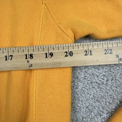 Champion Reverse Weave Sweatshirt Mens Small Gold Yellow Crewneck Pullover Logo
