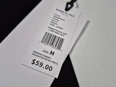 Kenneth Cole New York Long Sleeve Hoodie Shirt –Black White Core Spring