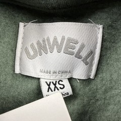 Unwell Apparel Crewneck Sweatshirt XXS Green Embroidered Logo Graphic Print Back