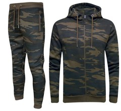 Men’s Full Tracksuit Set Jogging Bottom Joggers Zip Up Hoddie Slim Fit Hoody