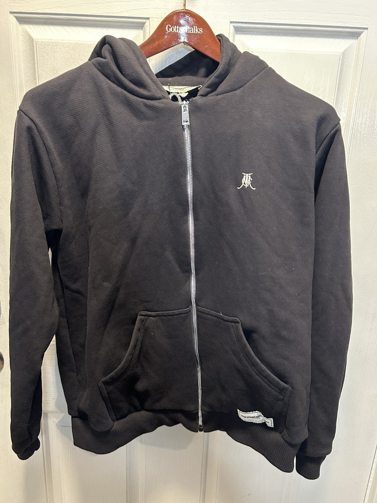 The Giving Movement Sustainable Full Zip Hoodie Men’s Large Black Organic Cotton