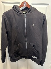 The Giving Movement Sustainable Full Zip Hoodie Men’s Large Black Organic Cotton