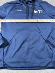 Nike Mens Hoodie Pullover Medium Navy Blue White Black Gym Workout Texas