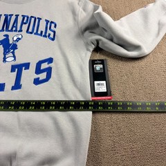 NFL Ultra Game Indianapolis Colts Sweatshirt Gray Size Small NWT MSRP $75