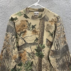 Vintage Jerzees Sweatshirt Adult Medium Crewneck Realtree Camo Made In USA 90s