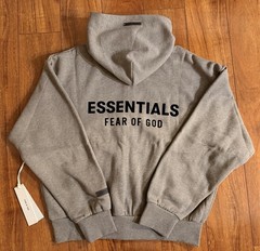 Fear of God Essentials 2025 Heather Grey Applique Zipups size S