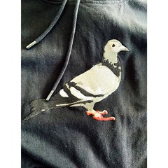 Staple Pigeon logo hoodie embroidered black winter fall casual men’s M