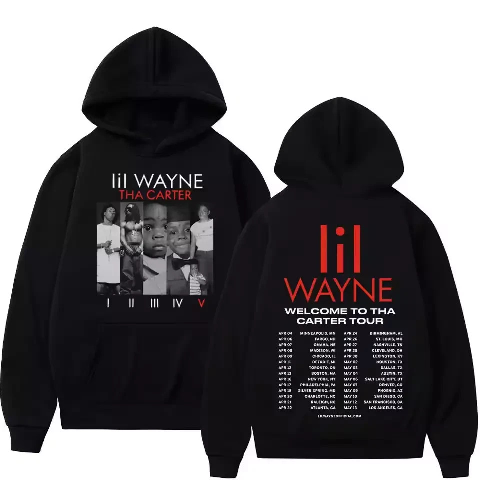 Rapper Lil Wayne Welcome To Tha Carter Tour Hoodie For Fans S-5XL