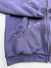 Vtg Carhartt J149 Jacket Full Zip Thermal Lined Faded Distressed Paint Marks L