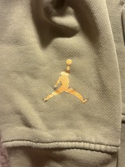 Jordan Air Jordan Flight Collection Green Fleece Pullover Hoodie Men’s L Logo