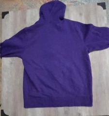 Reebok Purple Full Zip Hooded Sweatshirt Jacket Men L