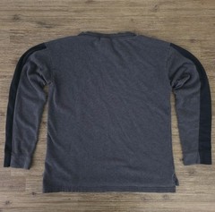 Nike Yoga Therma-FIT Essential Fleece Crewneck Sweatshirt Mens LG Charcoal Gray