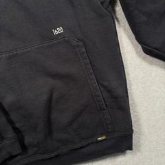 1620 Workwear Pullover Hoodie Mens Small Black Cordura Heavyweight Made in USA