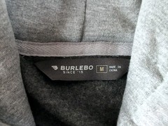 Burlebo Outdoors Hoodie Men’s Medium Gray Duck Graphic Pullover Sweatshirt NWT