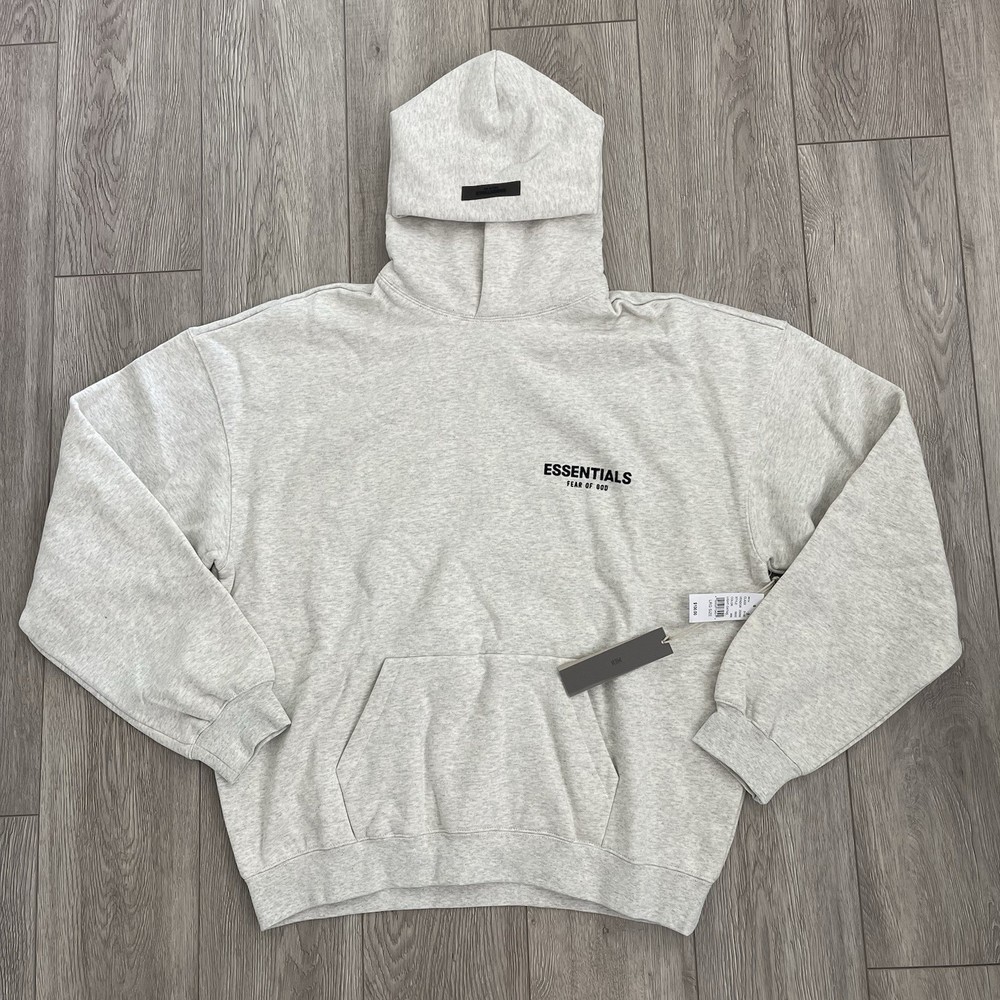 Fear of God Essentials Pullover Hoodie Light Oatmeal Men’s Size Large NWT