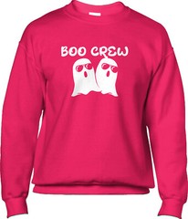 Boo Crew Halloween Trick Treat Costume Party Fall Season Ghosts Mens Sweatshirt