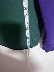 Vtg Sm Nautica Blue Sail Colorblock Quarter Zip Fleece Spellout Purple Green 90s