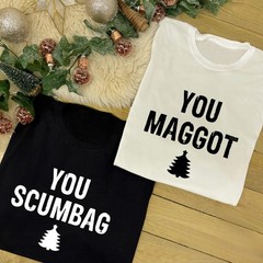 YOU SCUMBAG You Maggot Family Christmas Jumper | Xmas Sweatshirt | Xmas Jumper