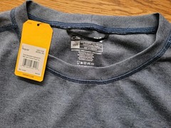 Carhartt Men’s Force Heavyweight Heathered Knit Base Layer Crewneck Pocket Top L