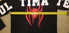 NWT Marvel Comics Ultimate Spider-Man wraparound Black Crew Sweatshirt Size XL