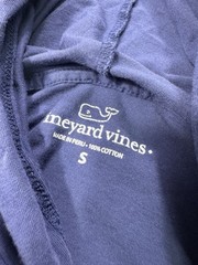 Vineyard Vines T-Shirt Hoodie Men’s Small Modern Blue Green Logo Lightweight