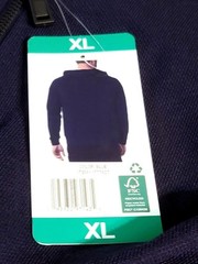 32 Degrees Mens XL Full Zip Stretch Hoodie Midweight Textured Jacket Pocket Blue