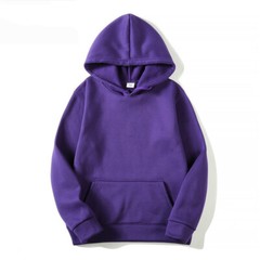 Men’s Plain Pullover Hoodies Casual Hooded Sweatshirts Long Sleeve Classic Tops